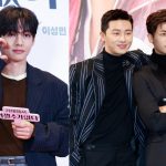 V de BTS se une a Park Seo Joon y Park Hyung Sik para un paseo nocturno bajo la lluvia