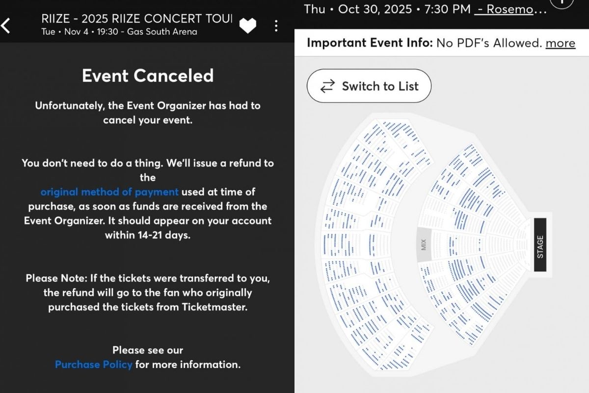 El concierto de RIIZE en Estados Unidos habría sido cancelado por pocas ventas de entradas El concierto de RIIZE en Estados Unidos habría sido cancelado por pocas ventas de entradas