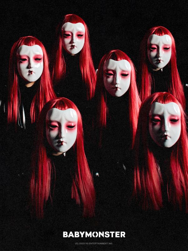 BABYMONSTER se sumerge en misterio con un enigmático póster de figuras enmascaradas