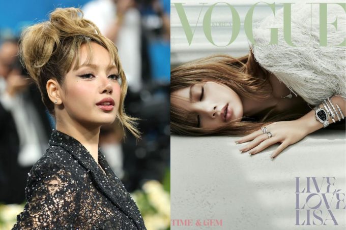 Lisa de BLACKPINK encanta con un glamouroso look ondulado para Vogue Korea