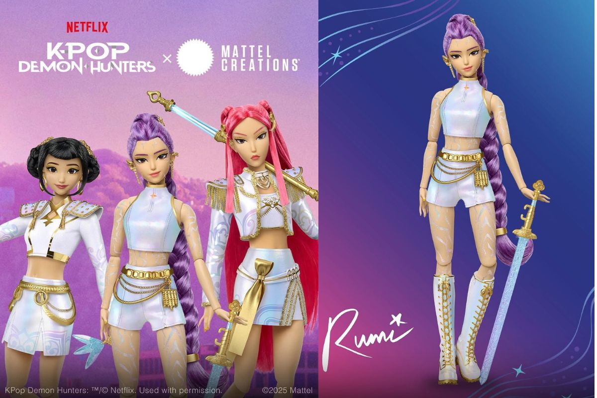 Mattel presenta el conjunto oficial de muñecas HUNTRIX de 'KPop Demon Hunters'