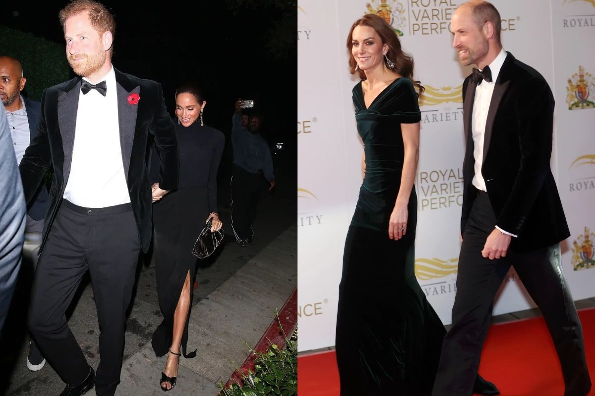 El príncipe William y el príncipe Harry coincidieron en estilo y glamour en diferentes eventos