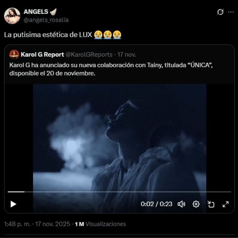 Karol G es acusada de copiar a Rosalía con su nuevo video musical 'ÚNICA'