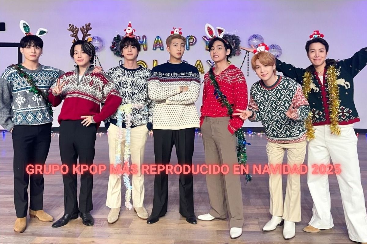 BTS ES EL GRUPO KPOP MAS REPRODUCIDO EN NAVIDAD