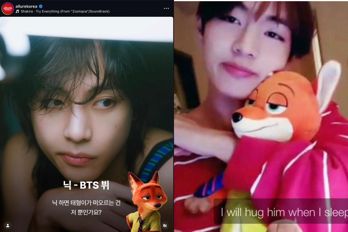 V de BTS es viral por su parecido físico con Nick Wilde, el zorro de Zootopia V de BTS es viral por su parecido físico con Nick Wilde, el zorro de Zootopia
