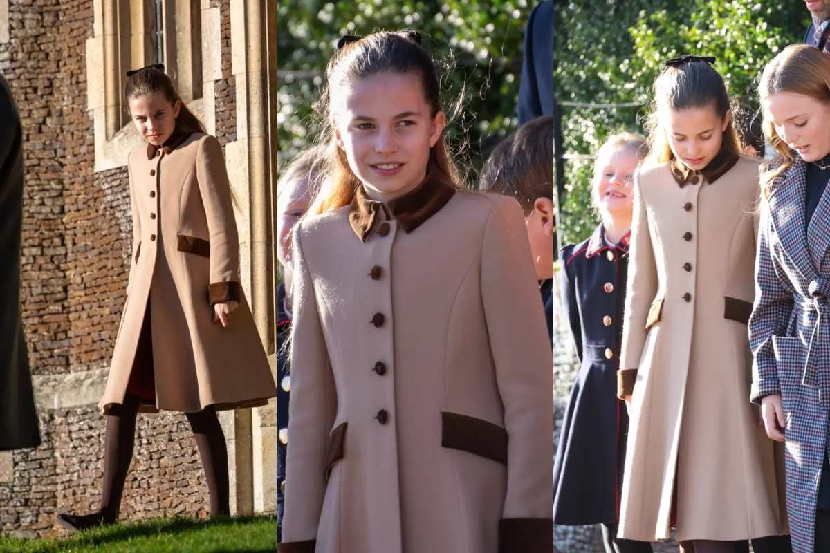 La princesa Charlotte luce una réplica miniatura del icónico abrigo café de Kate Middleton