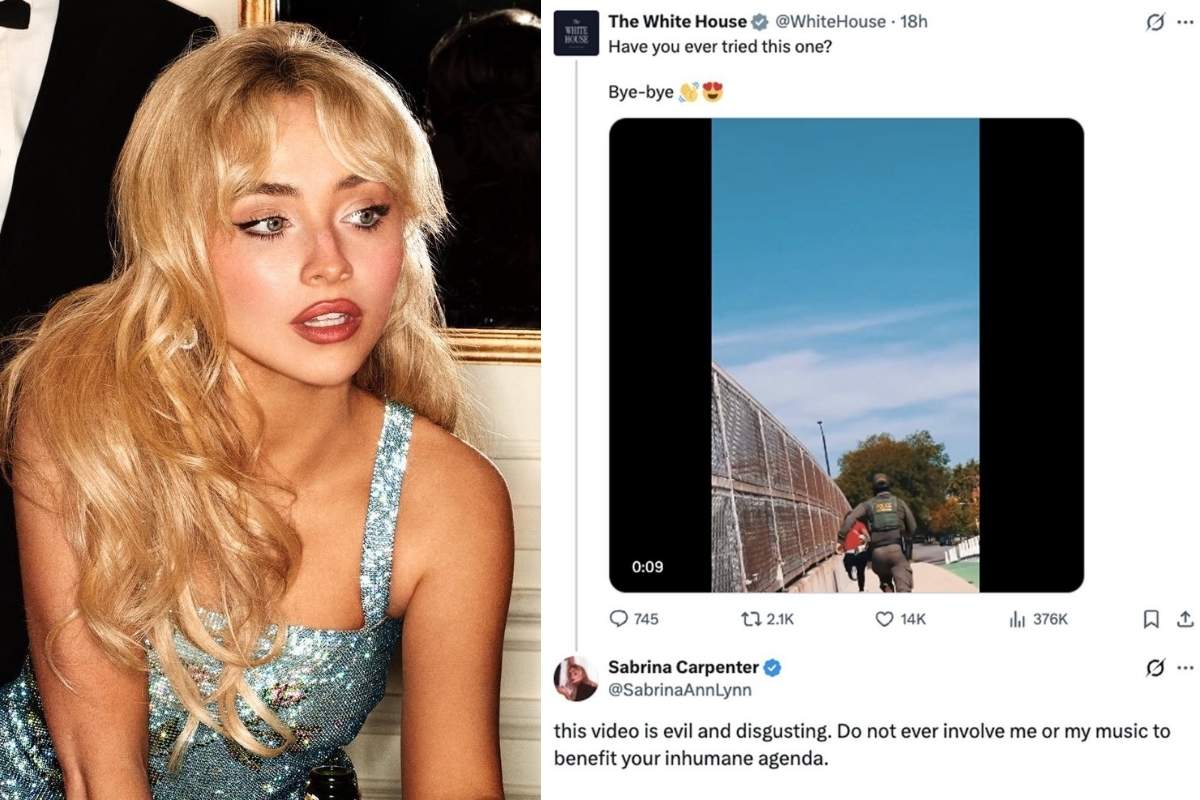 Sabrina Carpenter critica a la Casa Blanca por usar su música para un video de ICE