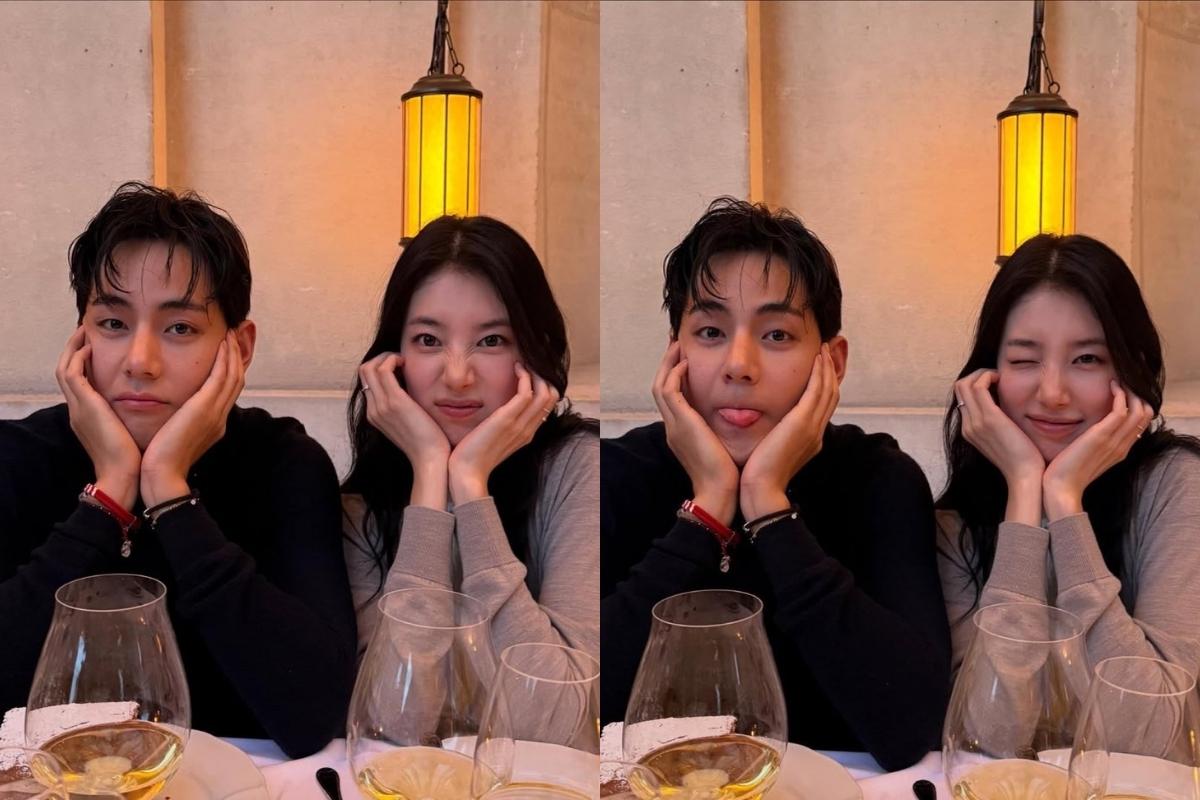 V de BTS y Bae Suzy encantan a los fans con nuevas encantadoras fotos