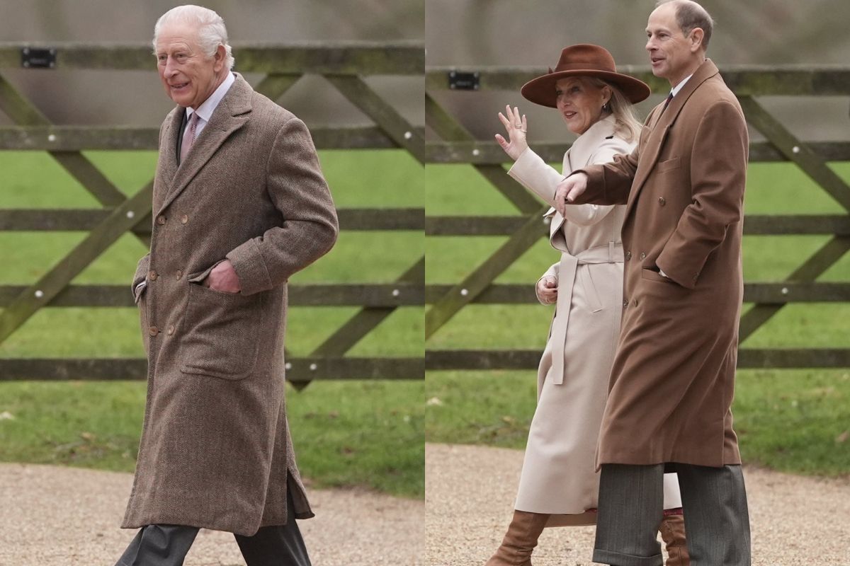 El rey Carlos III asiste al último servicio religioso dominical de 2025