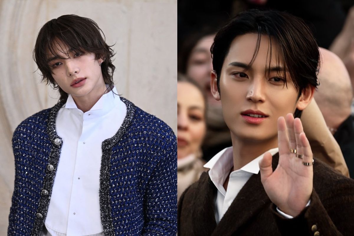 Hyunjin de Stray Kids y Mingyu de SEVENTEEN tienen encantadora interacción en la Semana de la Moda de París