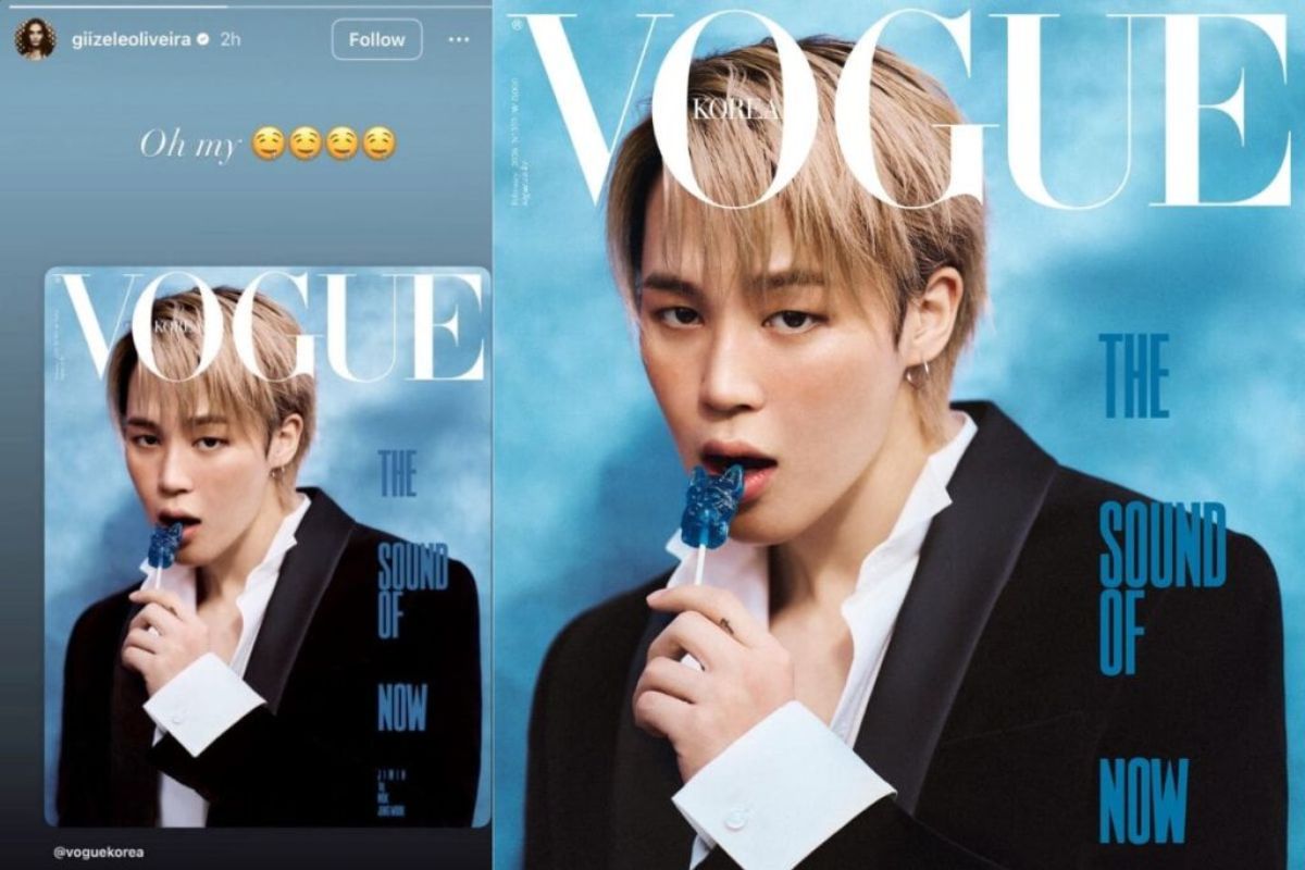 Supermodelo brasileña elogia la sesión de fotos de Jimin de BTS para VOGUE