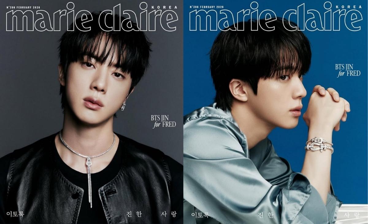 Jin de BTS se apodera de la nueva portada de Marie Claire Korea con sus imponentes visuales