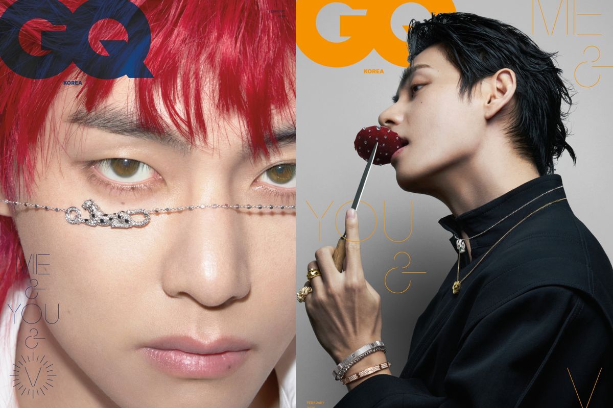 V de BTS sorprende con el cabello totalmente rojo para GQ Korea