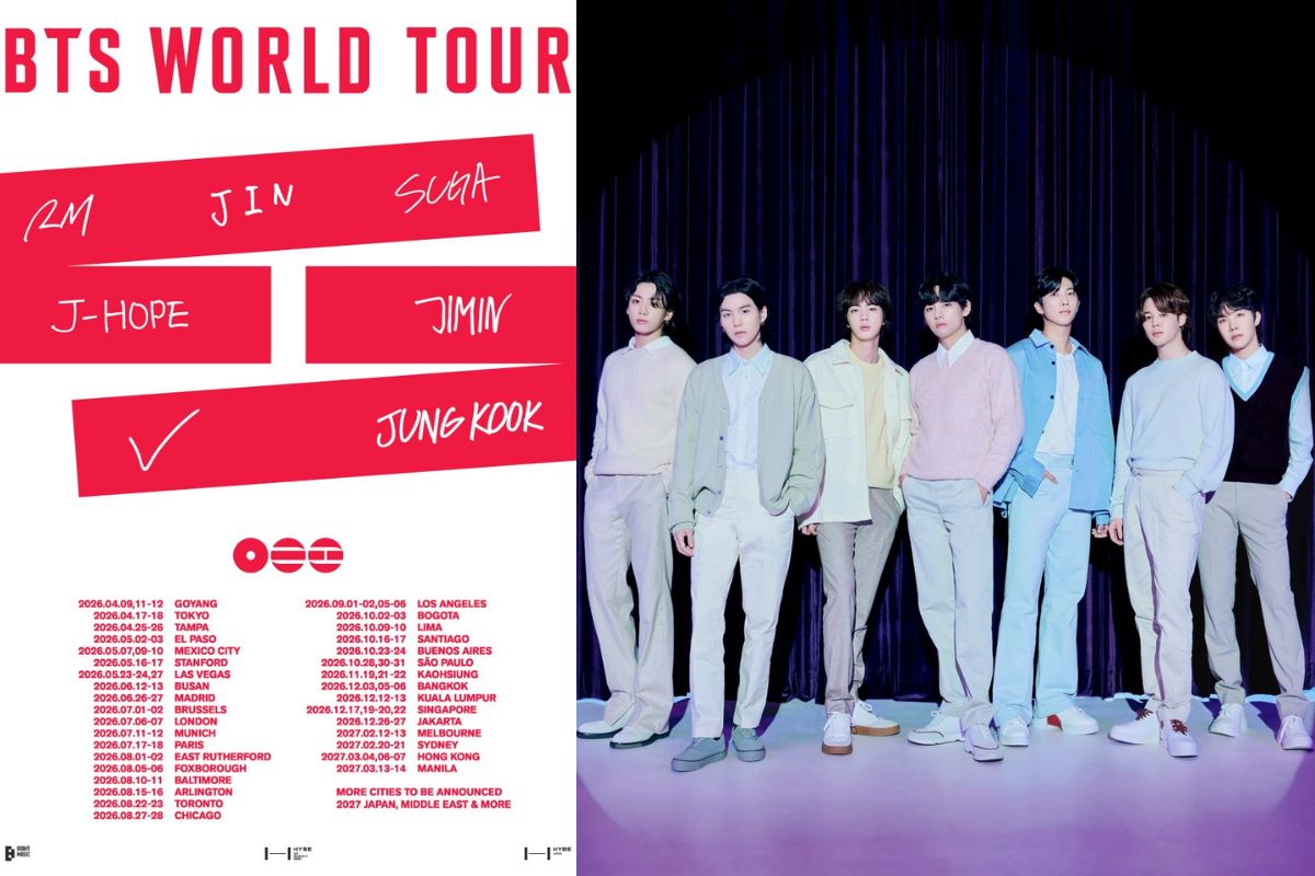 tour mundial de BTS world tour 2026