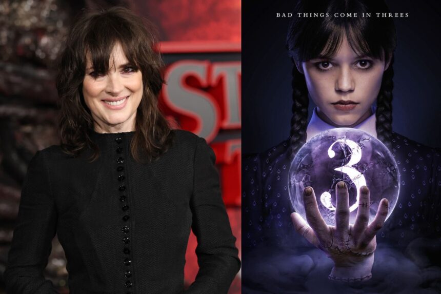 Netflix saca adelanto de la temporada 3 de Merlina y confirma a Winona Ryder como Tabitha