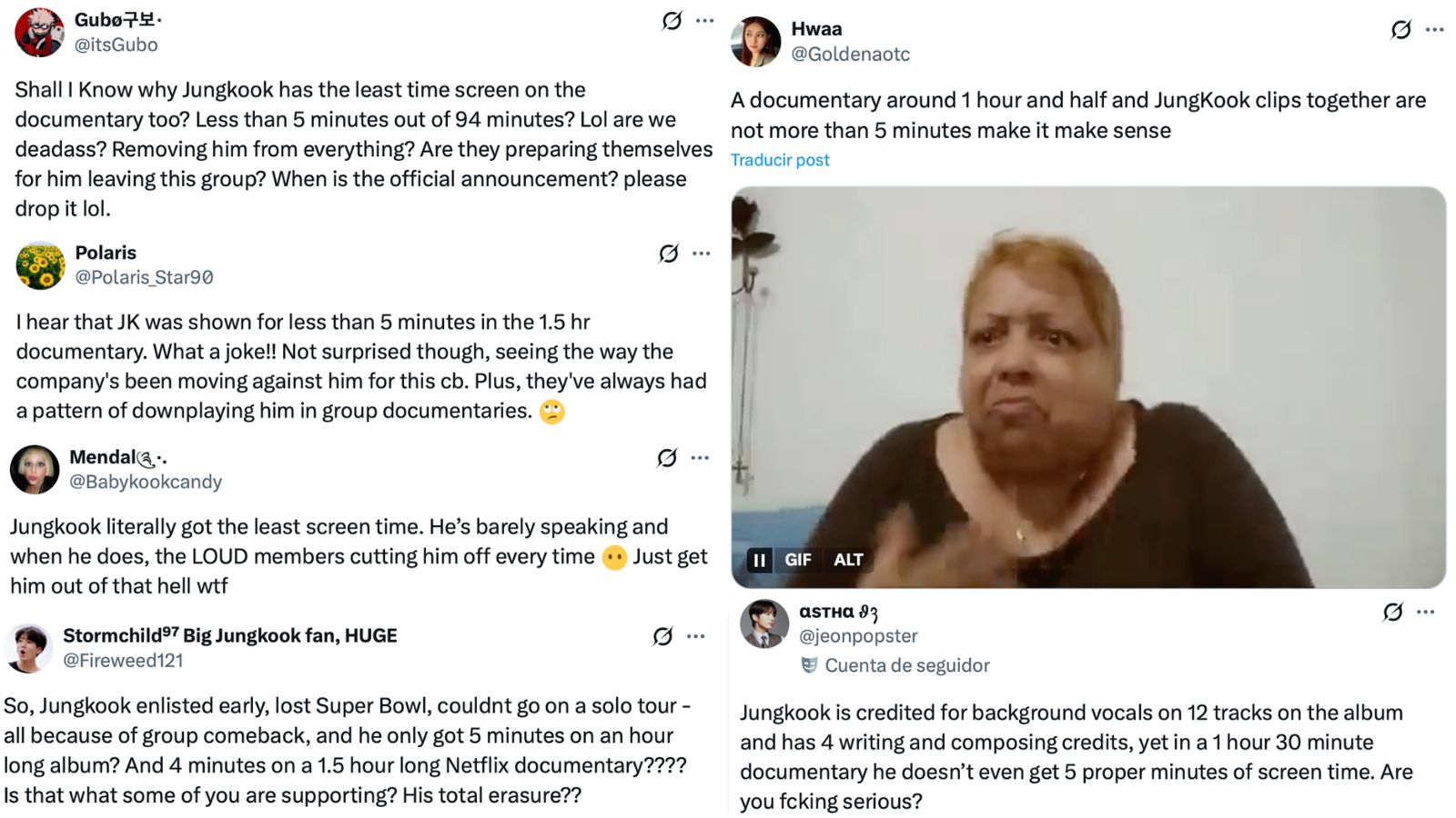 EL ARMY DE BTS ESTÁ REALMENTE ENOJADA YA QUE JUNGKOOK NO SALIÓ CASI EN EL DOCUMENTAL