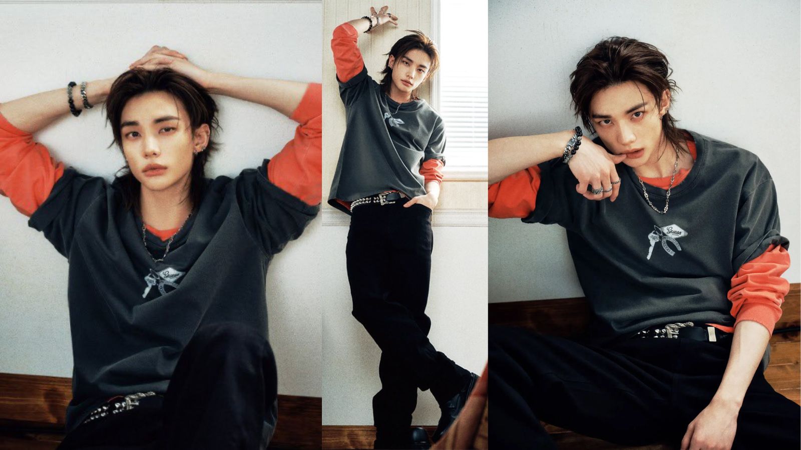 GUESS saca sesión fotográfica con Hyunjin de Stray Kids