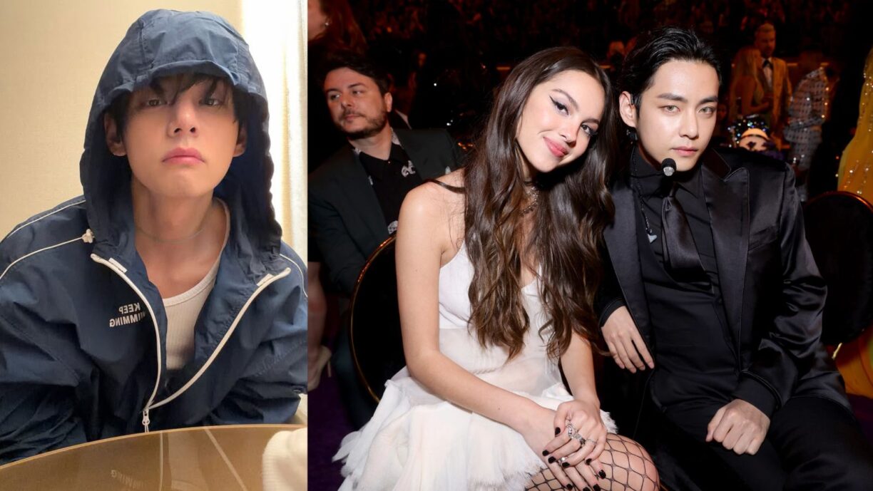 V de BTS finalmente revela lo que le dijo a Olivia Rodrigo al oído en los GRAMMYs del 2022