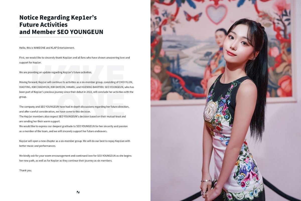Kep1er anuncia la salida de Youngeun del grupo