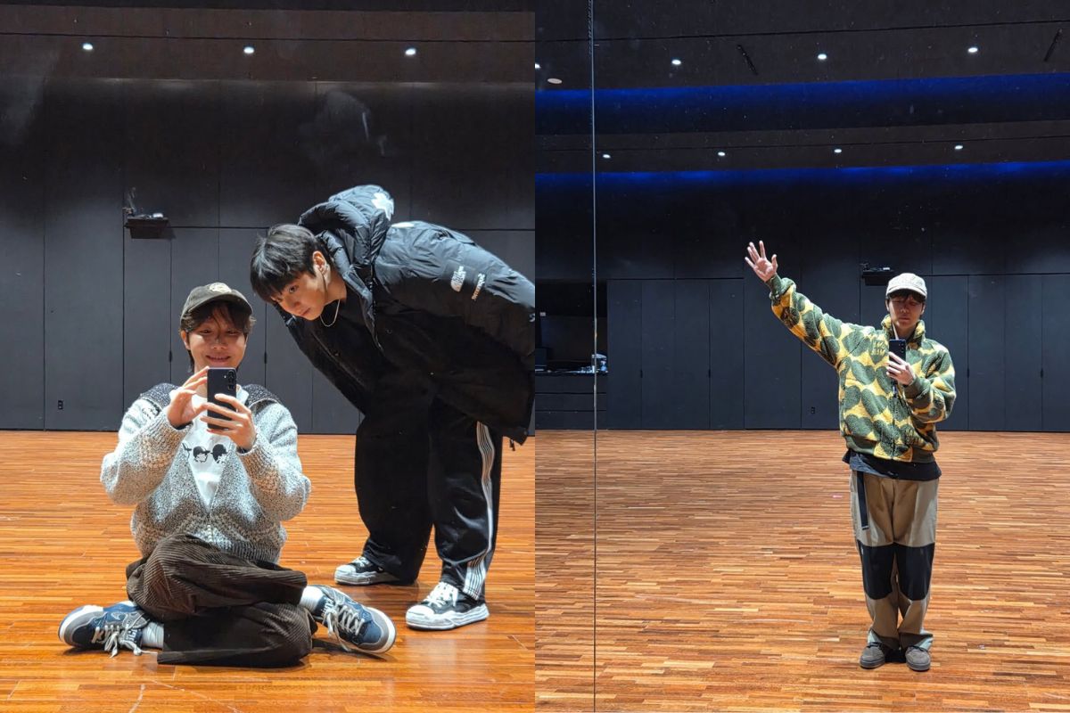j-hope y jungkook juntos practicando para el regreso de BTS