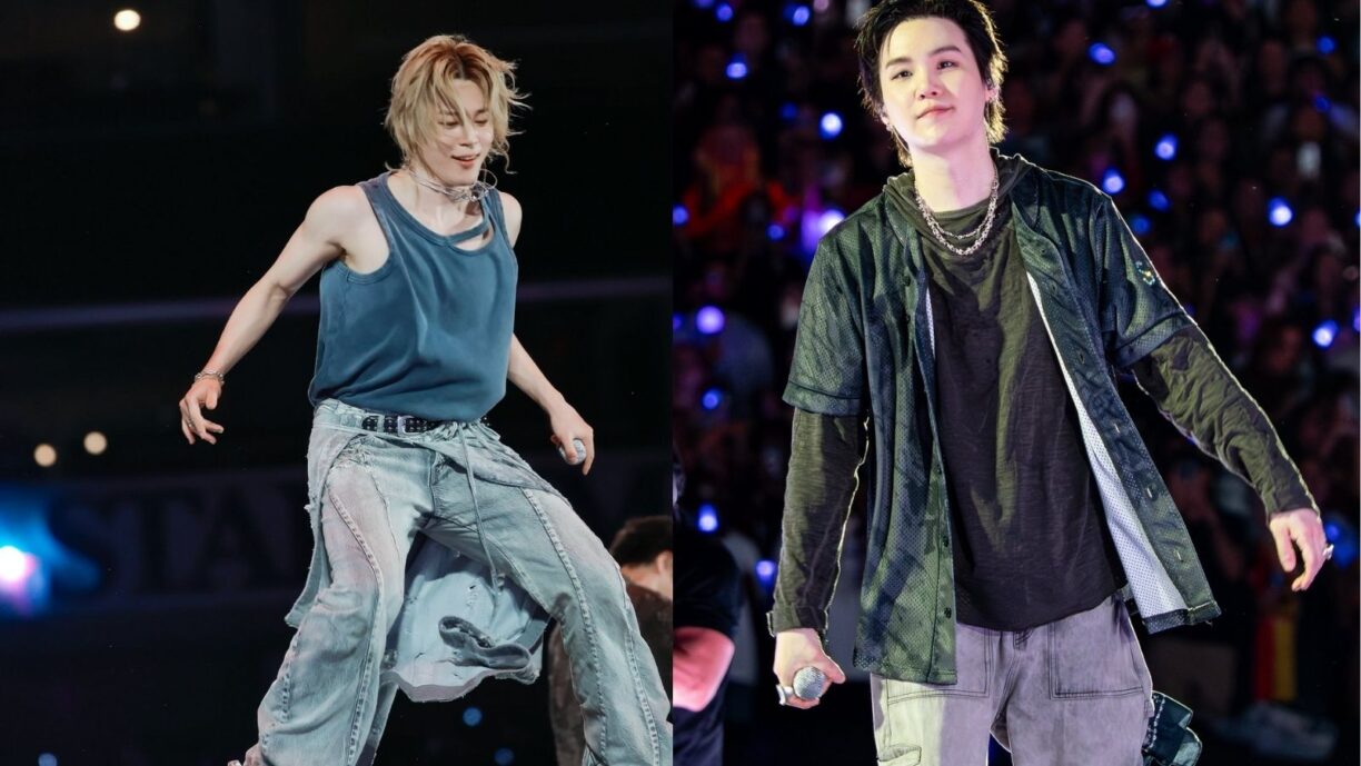 BTS Suga le da una nalgada a Jimin en su última transmisión en vivo