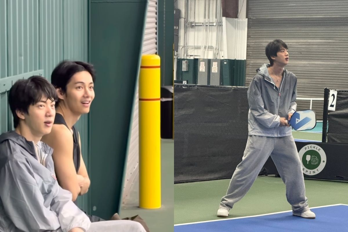 Jin de BTS elogia las habilidades de V mientras jugaban un partido de pickleball