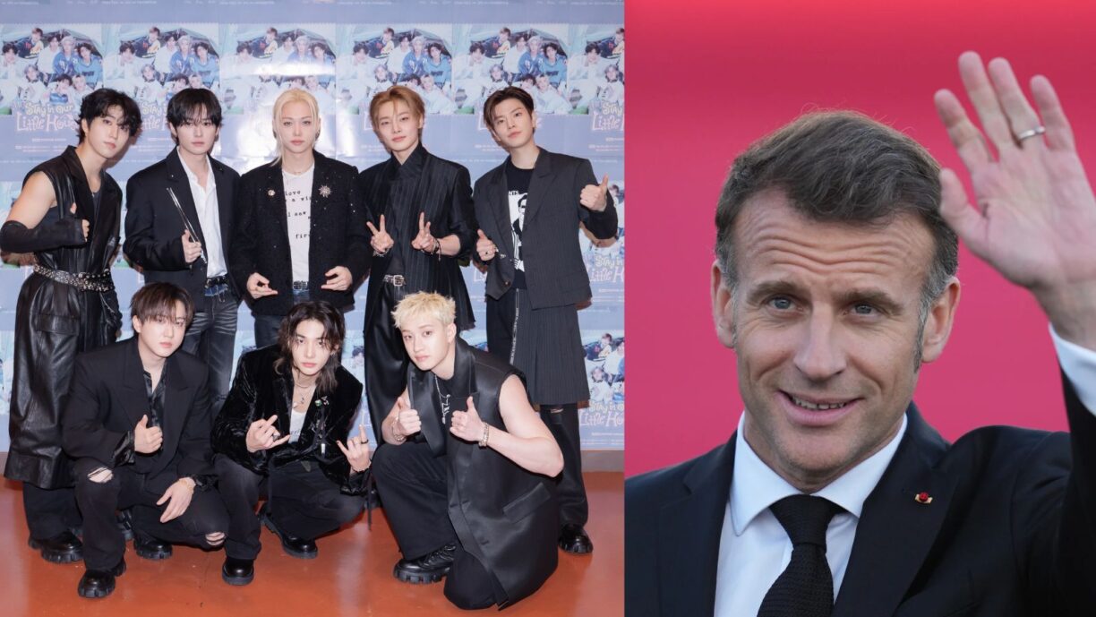 Los chicos de Stray Kids funados por promocionar al presidente de Francia Emmanuel Macron Los chicos de Stray Kids funados por promocionar al presidente de Francia Emmanuel Macron