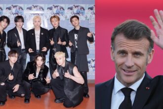 Los chicos de Stray Kids funados por promocionar al presidente de Francia Emmanuel Macron