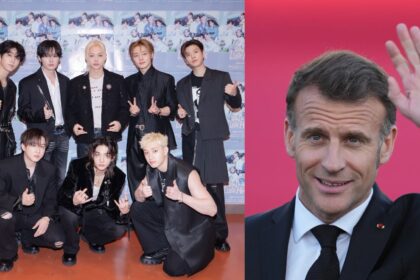 Los chicos de Stray Kids funados por promocionar al presidente de Francia Emmanuel Macron