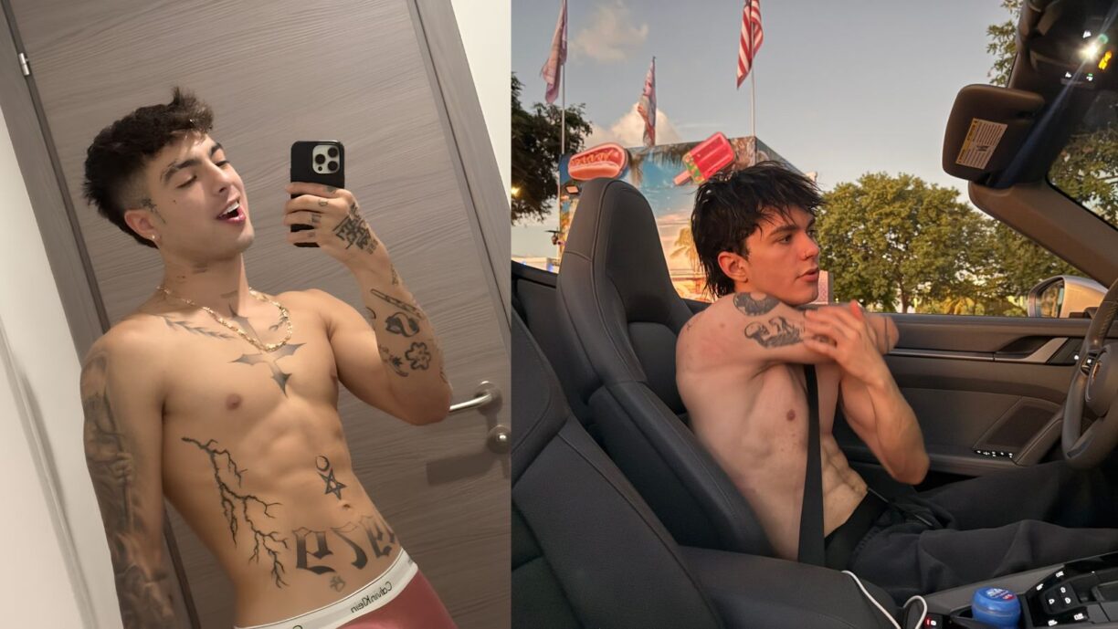 Naim Darrechi y Carlos Alberto Fuentes se besan en la boca en La Mansión VIP