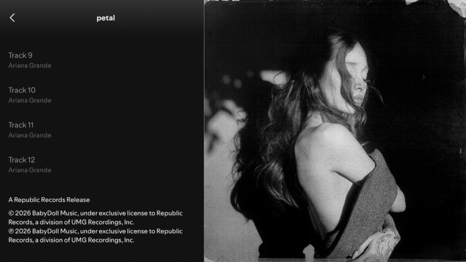 babydoll music es el nombre de la nueva disquera de Ariana Grande