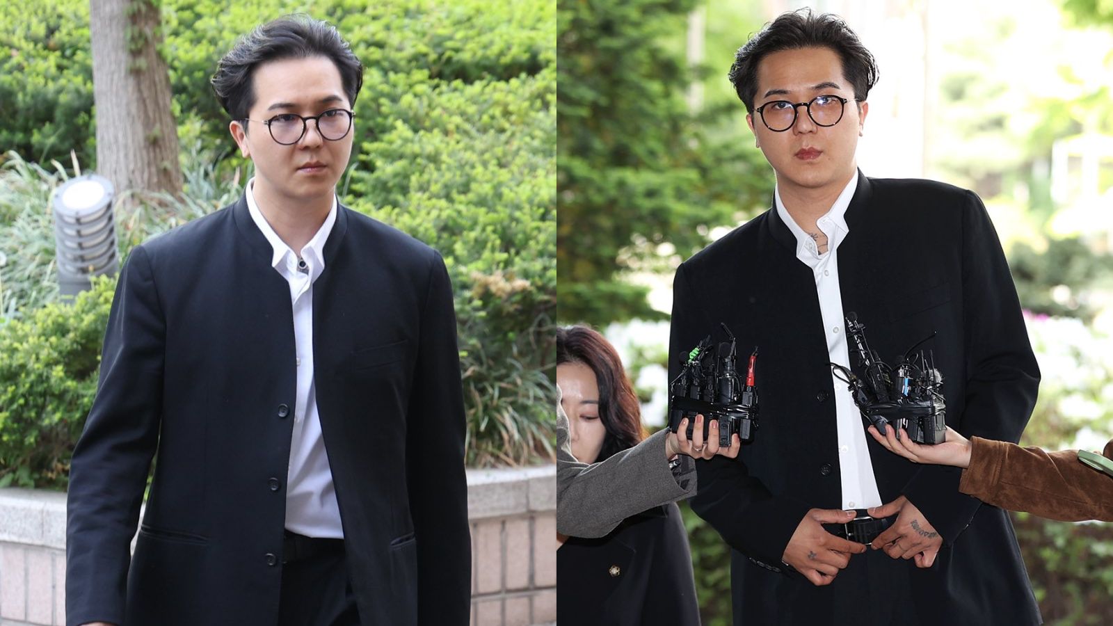 minho de winner durante el primer dia de su juicio
