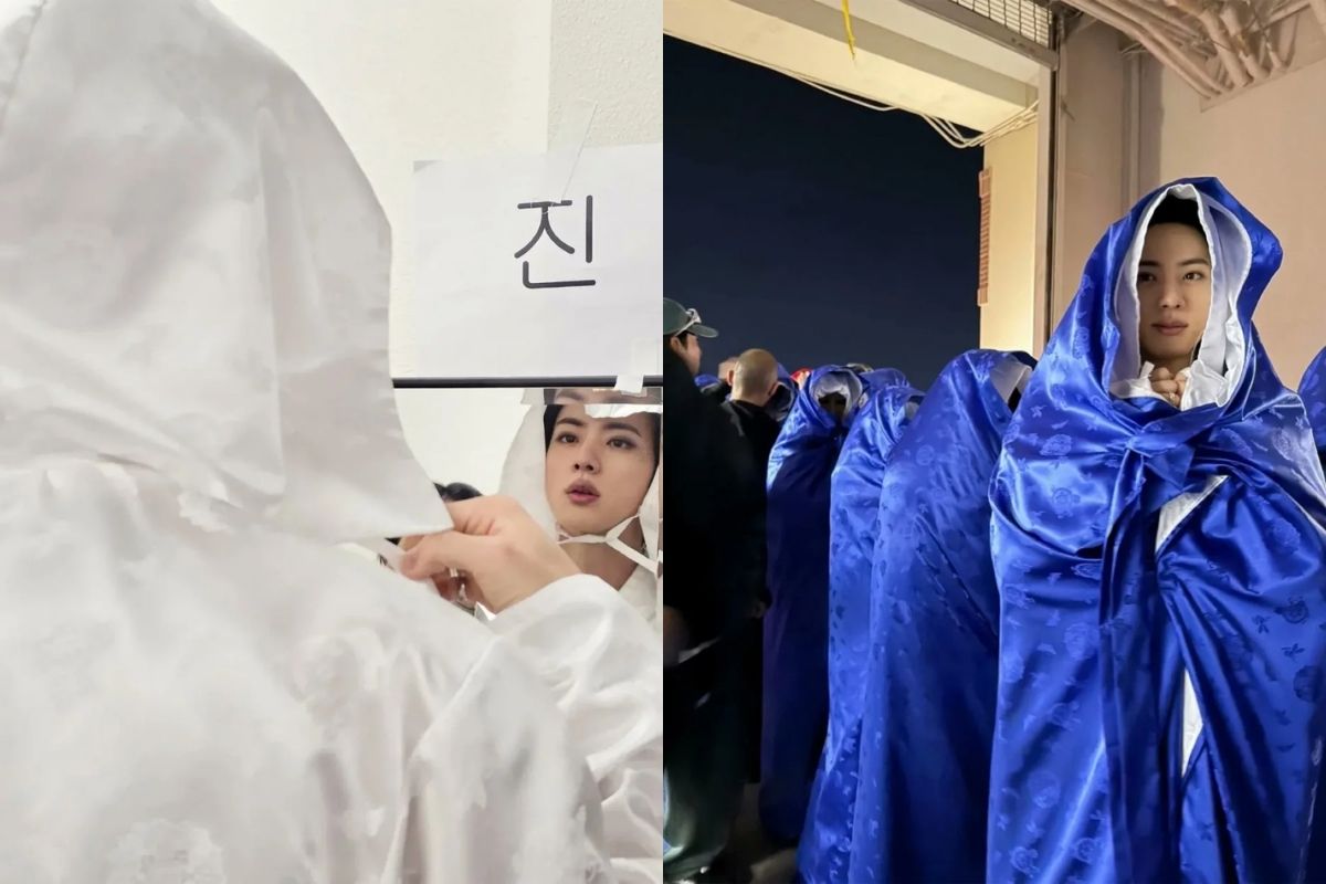 Jin de BTS encanta a los fans con sus impresionantes visuales durante el concierto en El Paso Jin de BTS encanta a los fans con sus impresionantes visuales durante el concierto en El Paso