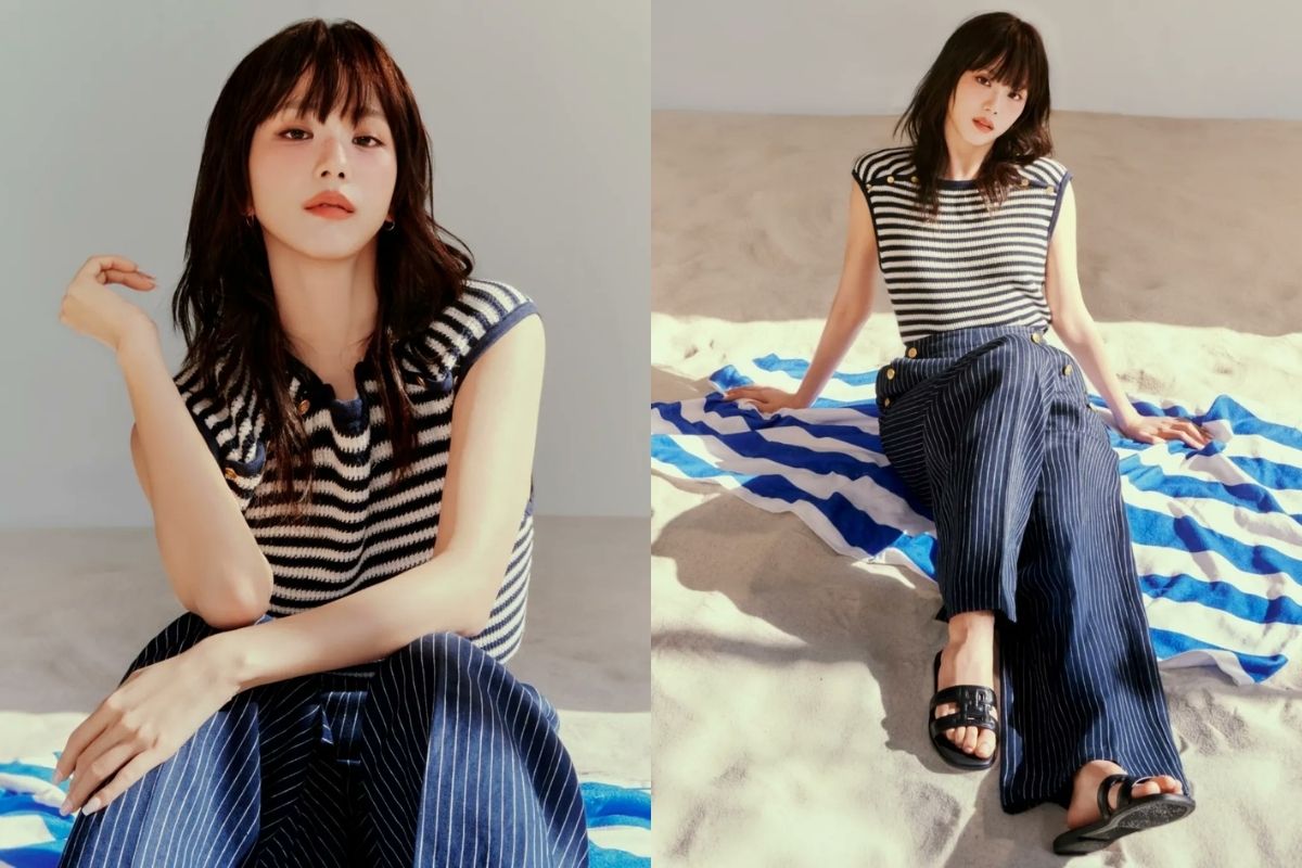 Jisoo de BLACKPINK encanta con un flequillo en la nueva campaña de verano de Tommy Hilfiger