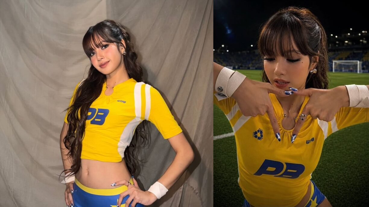 Lisa de BLACKPINK desata furor con un short de látex para su canción del mundial de la FIFA