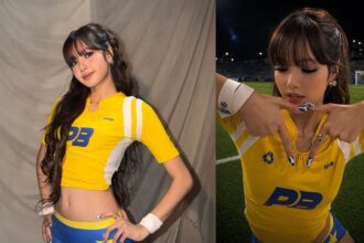 Lisa de BLACKPINK desata furor con un short de látex para su canción del mundial de la FIFA