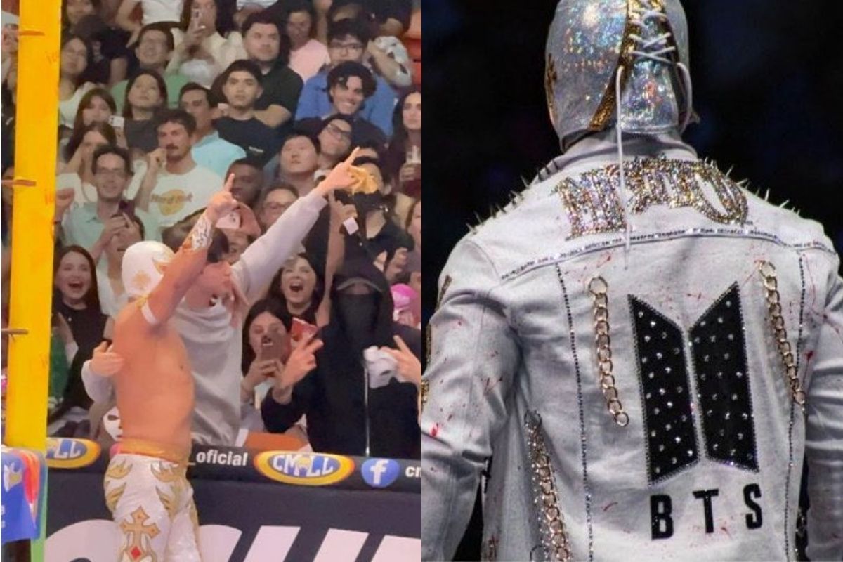 BTS asistió a un evento de lucha libre en medio de su gira en México