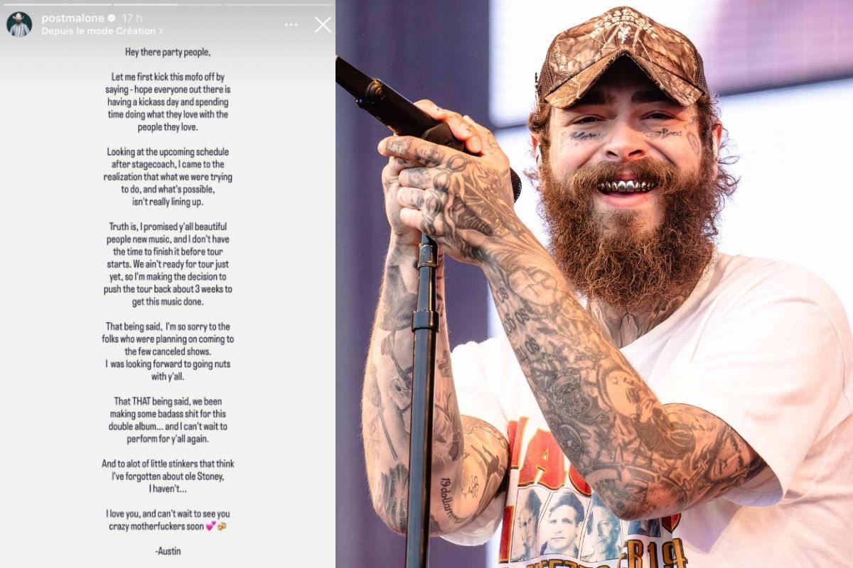 Post Malone ha cancelado las primeras tres semanas de su gira por su nuevo álbum