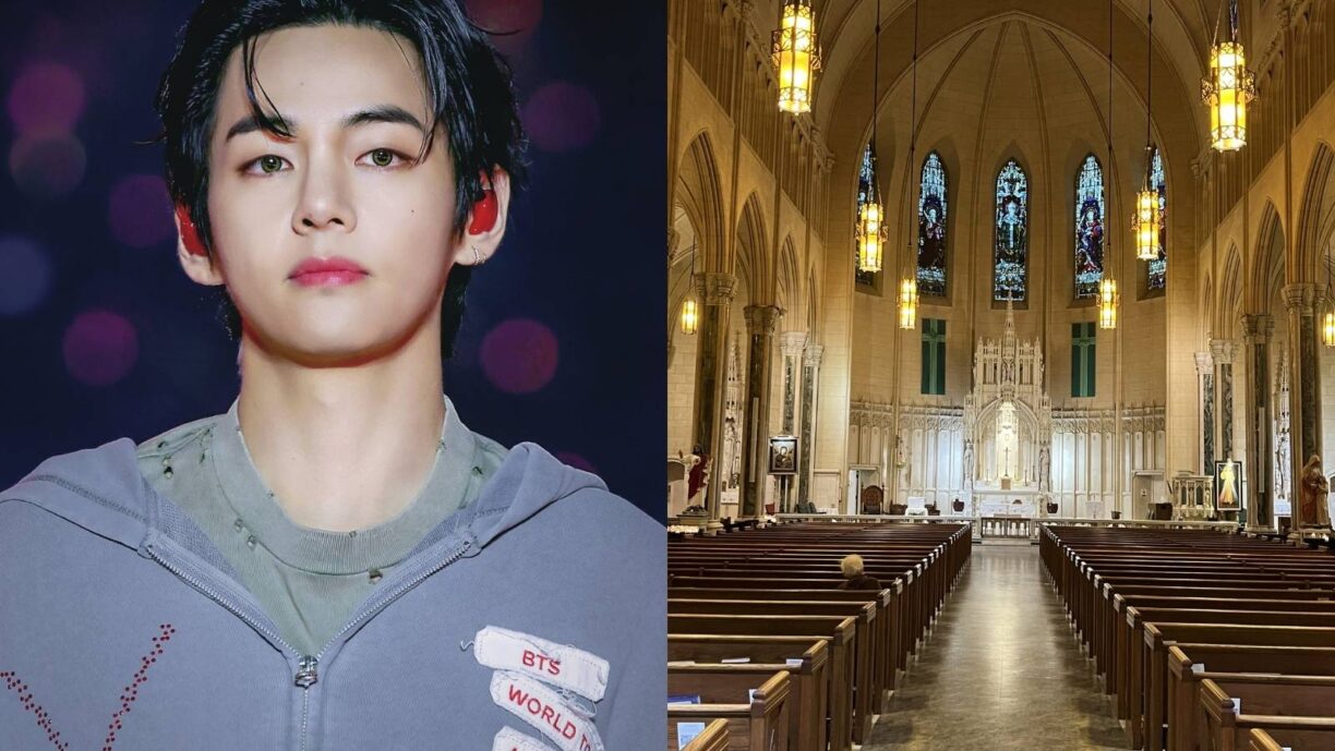 V de BTS asistió a la iglesia católica en el ejército para obtener un nombre de bautismo