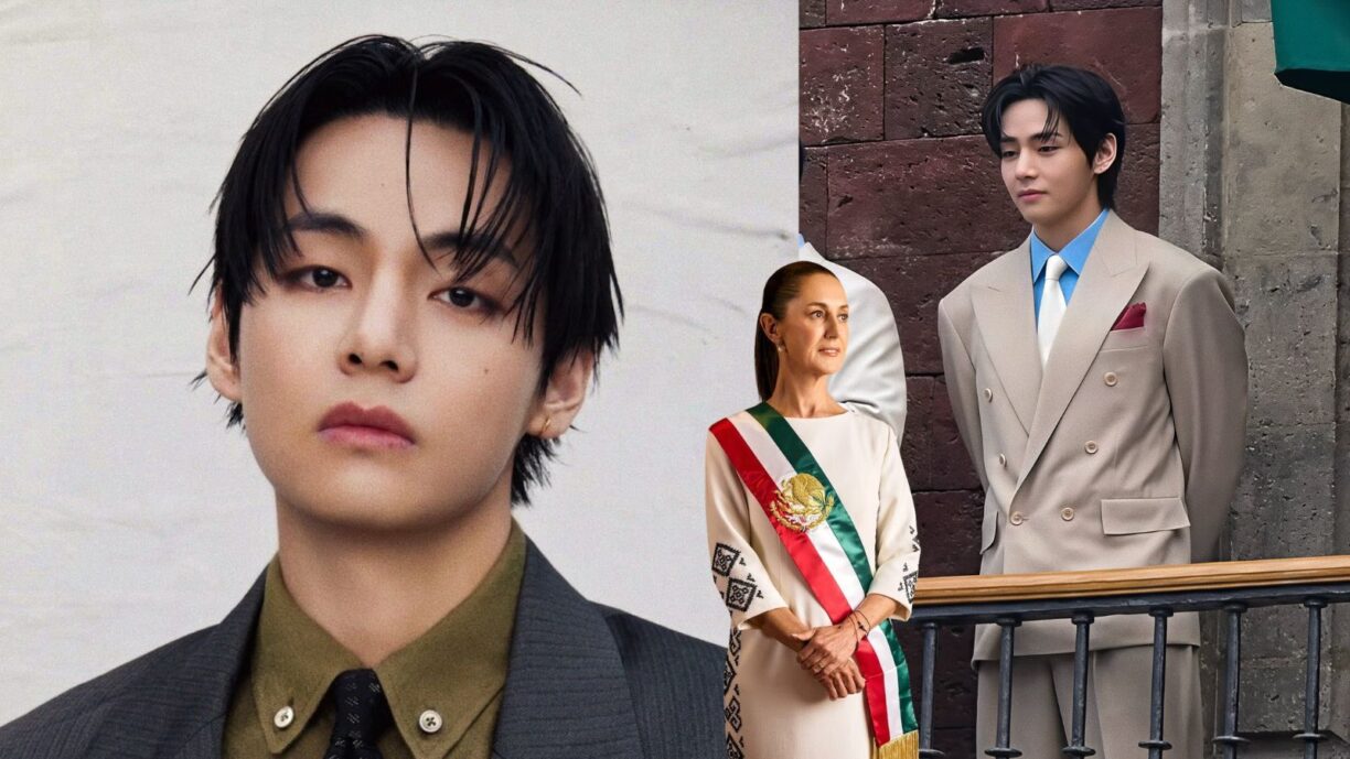 V de BTS encanta por completo por su caballerosa actitud con la presidenta de México