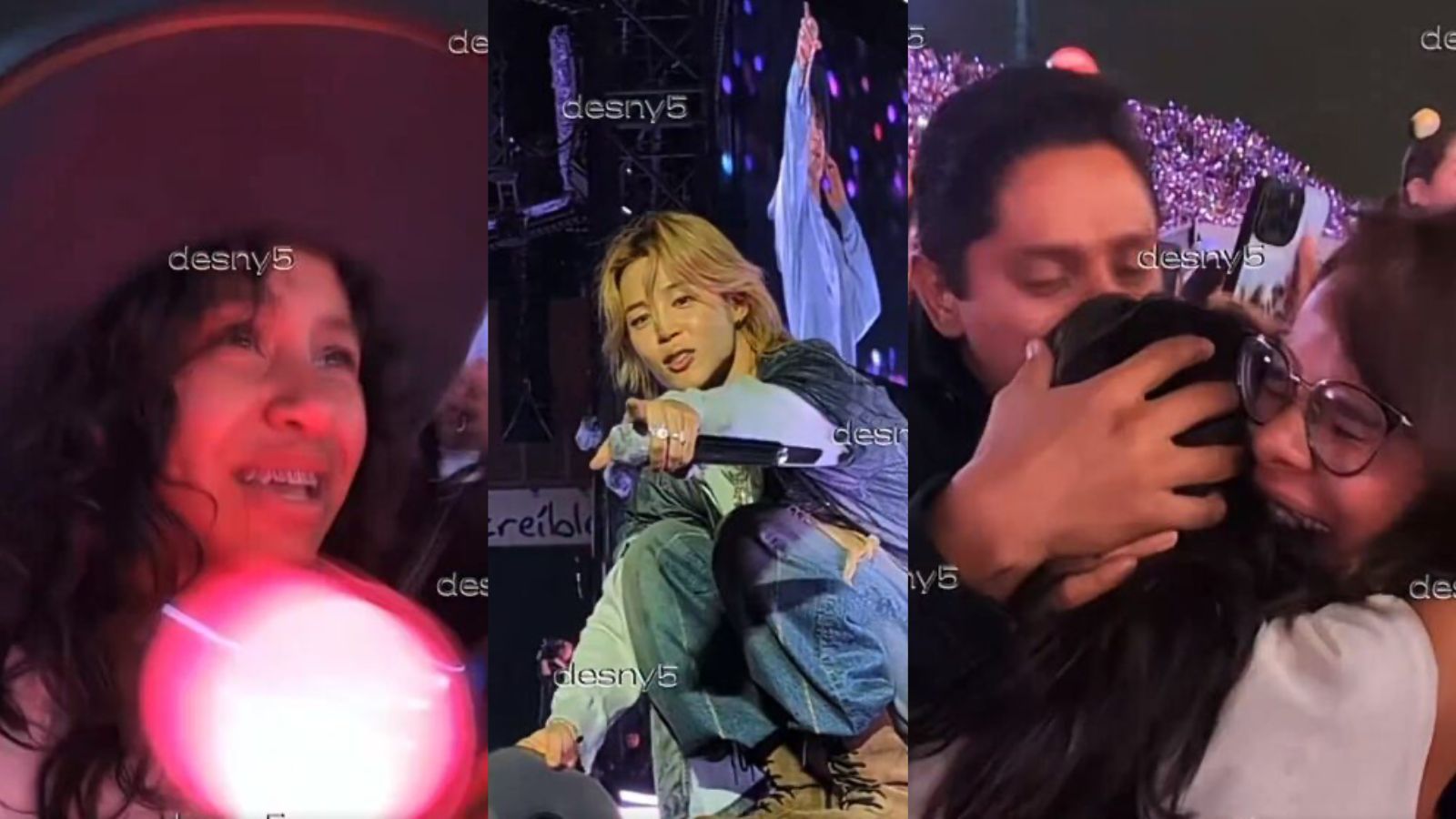 Jimin de BTS consoló a una fan que estaba llorando en el ARIRANG Tour de México