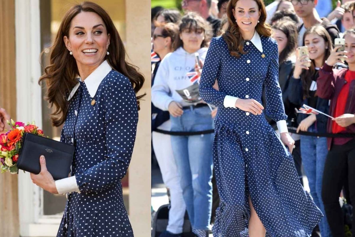 Kate Middleton se niega a dejar el estilo de puntos de Alessandra Rich