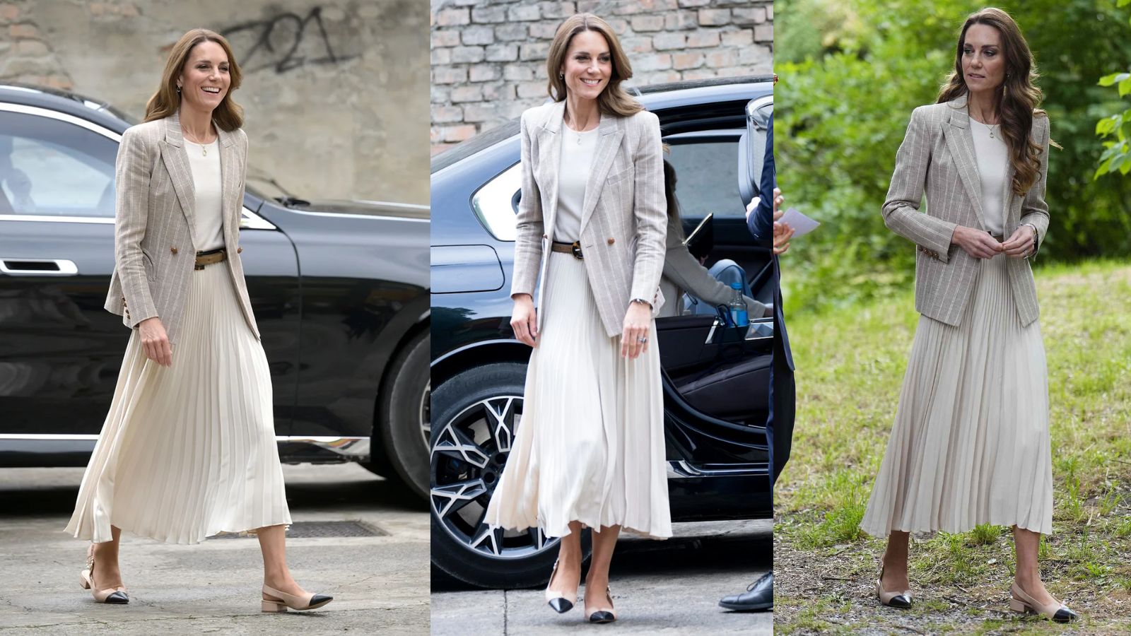 Kate Middleton podría hacer una visita histórica a Estados Unidos este verano la princesa había lucido una falda diseñada por la firma californiana Jenni Kayne