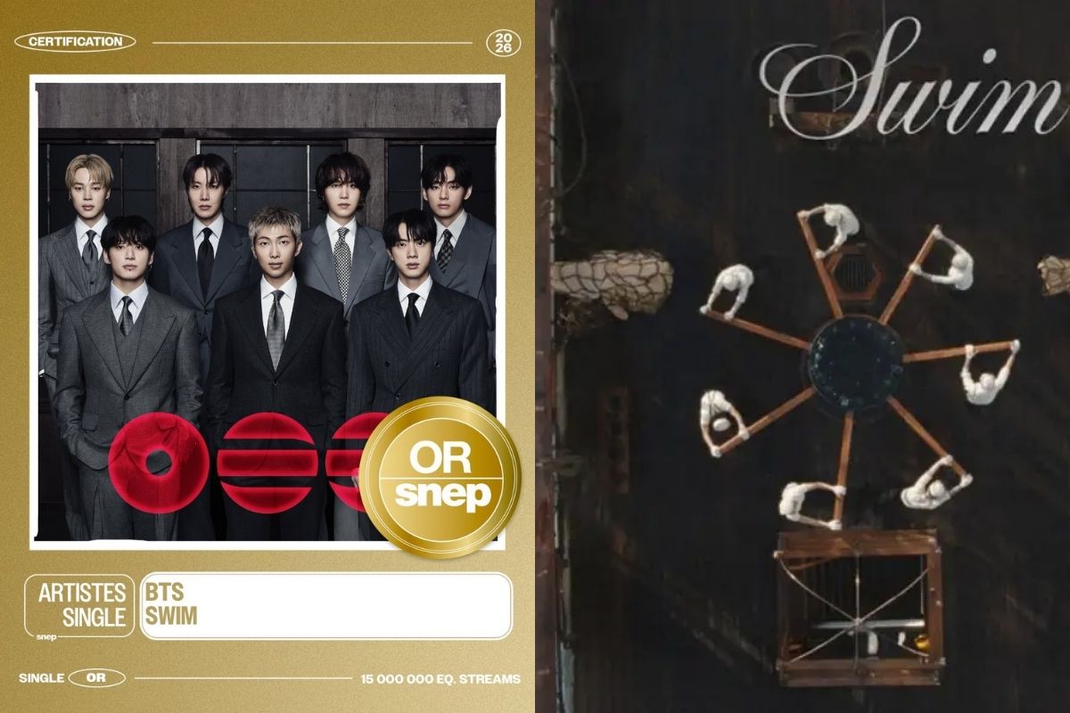 'SWIM' de BTS recibe certificación especial de la SNEP en Francia