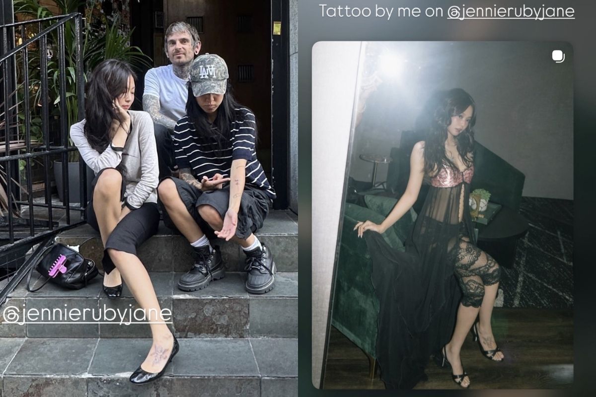 Jennie de BLACKPINK sorprende a sus fans con un delicado tatuaje de ángel en el pie