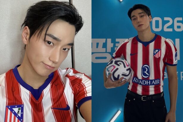 San de ATEEZ desata duras críticas tras aparecer en un partido de fútbol