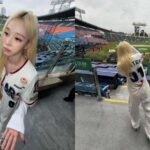 Winter de aespa se pierde el primer lanzamiento en el partido de los Doosan Bears por el mal clima