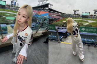 Winter de aespa se pierde el primer lanzamiento en el partido de los Doosan Bears por el mal clima