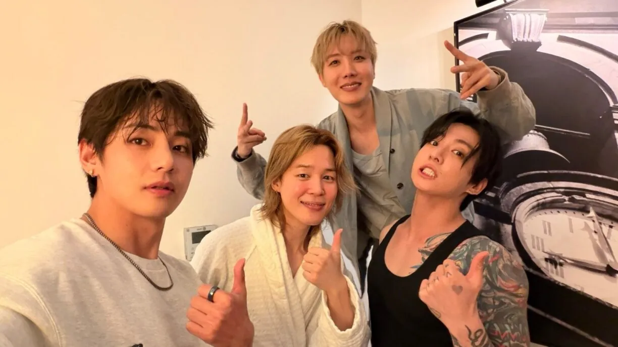 Jungkook, V, Jimin y J-Hope de BTS comparten una selfie tras histórico concierto en Colombia