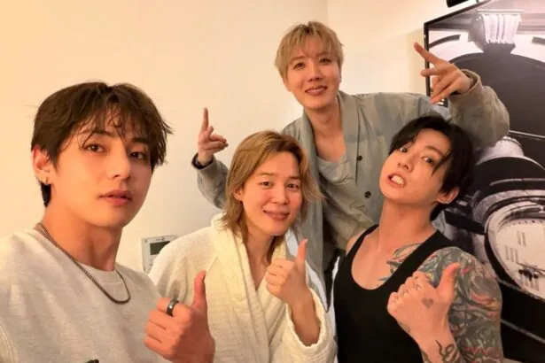 Jungkook, V, Jimin y J-Hope de BTS comparten una selfie tras histórico concierto en Colombia